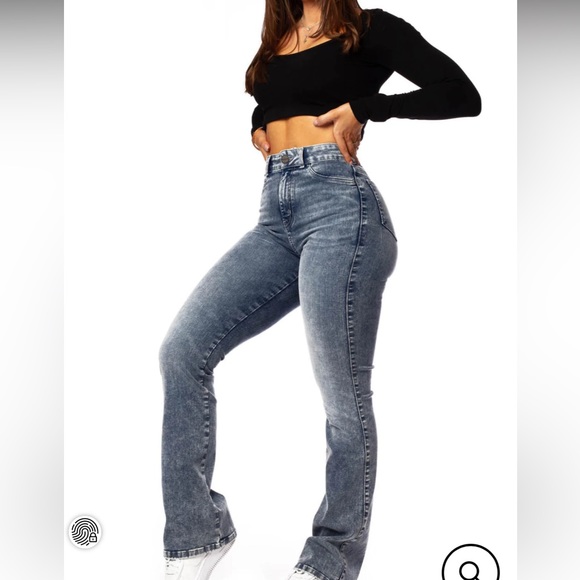 Fitjeans flared jeans in 80s blue - Picture 4 of 6